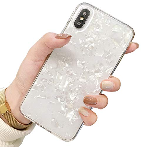 Bakicey iPhone XS Hülle iPhone X Handyhülle Bling Bling Shell Hülle iPhone XS Schutzhülle TPU Anti-Scratch Stoßfest Silikon Ultra Dünn Bumper case für iPhone XS/iPhone X Cover(H)