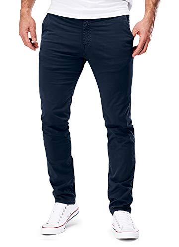 MERISH Chino Hosen Herren Slim Fit Jogger Hose Stretch Neu 401 (33-32, 401 Dunkelblau)