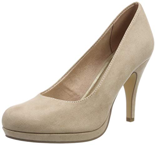 Tamaris Damen 1-1-22407-23 Plateaupumps, Beige (Nude 251), 38 EU