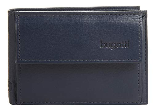 Bugatti Geldbörse Sempre mit Tasche, 10 cm, blau