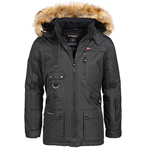 Geographical Norway 25A13 Belucha Herren Parka Schwarz Gr. XXL