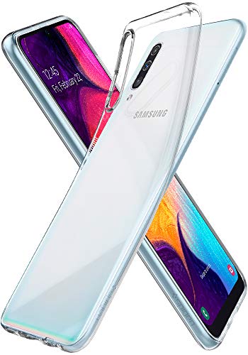 Spigen 611CS26200 Liquid Crystal Kompatibel mit Samsung Galaxy A50 Hülle Transparent TPU Silikon Handyhülle Samsung A50/A30S/A50S Durchsichtige Schutzhülle Case Crystal Clear