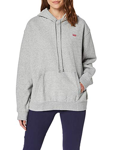 Levi's Damen 'Unbasic' Hoodie Kapuzenpullover, Grau (Smokestack Heather 0011), Large (Herstellergröße: L)