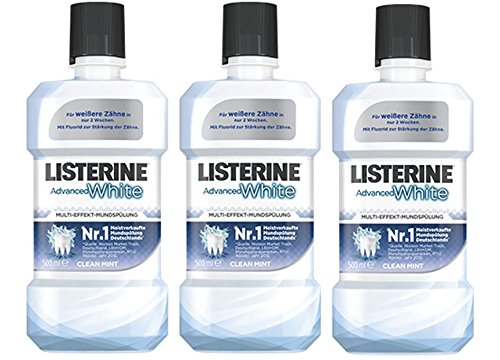 Listerine Advanced White, 3er Pack (3 x 500 ml)