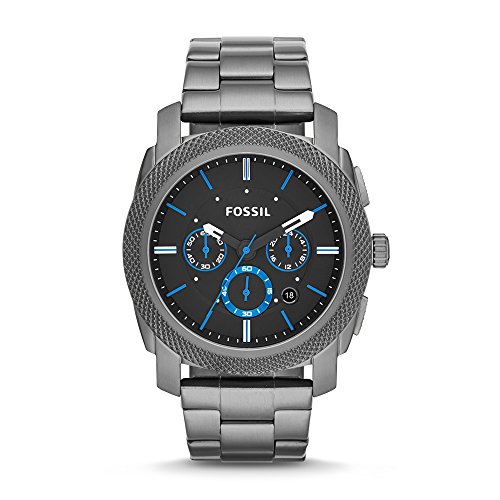 Fossil Herren Chronograph Quarz Uhr mit Edelstahl Armband FS4931