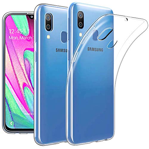 iLieber Samsung Galaxy A40 Hülle + Panzerglas,[1 Hülle + 2